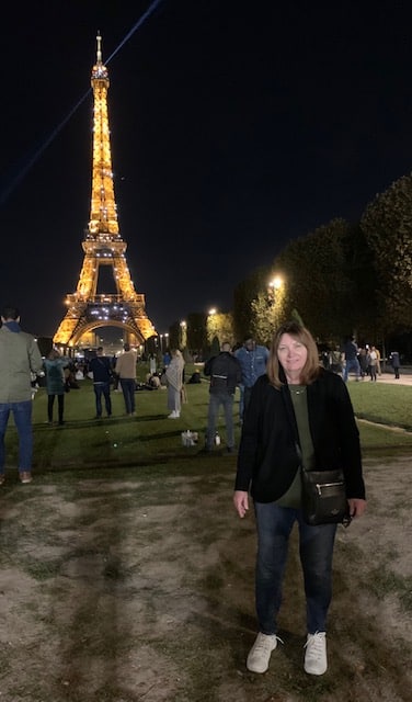 IMG_8222 Loretta Ellsworth at Eiffel Tower, Paris